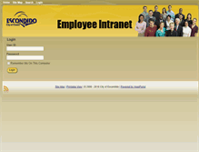 Tablet Screenshot of intranet.escondido.org
